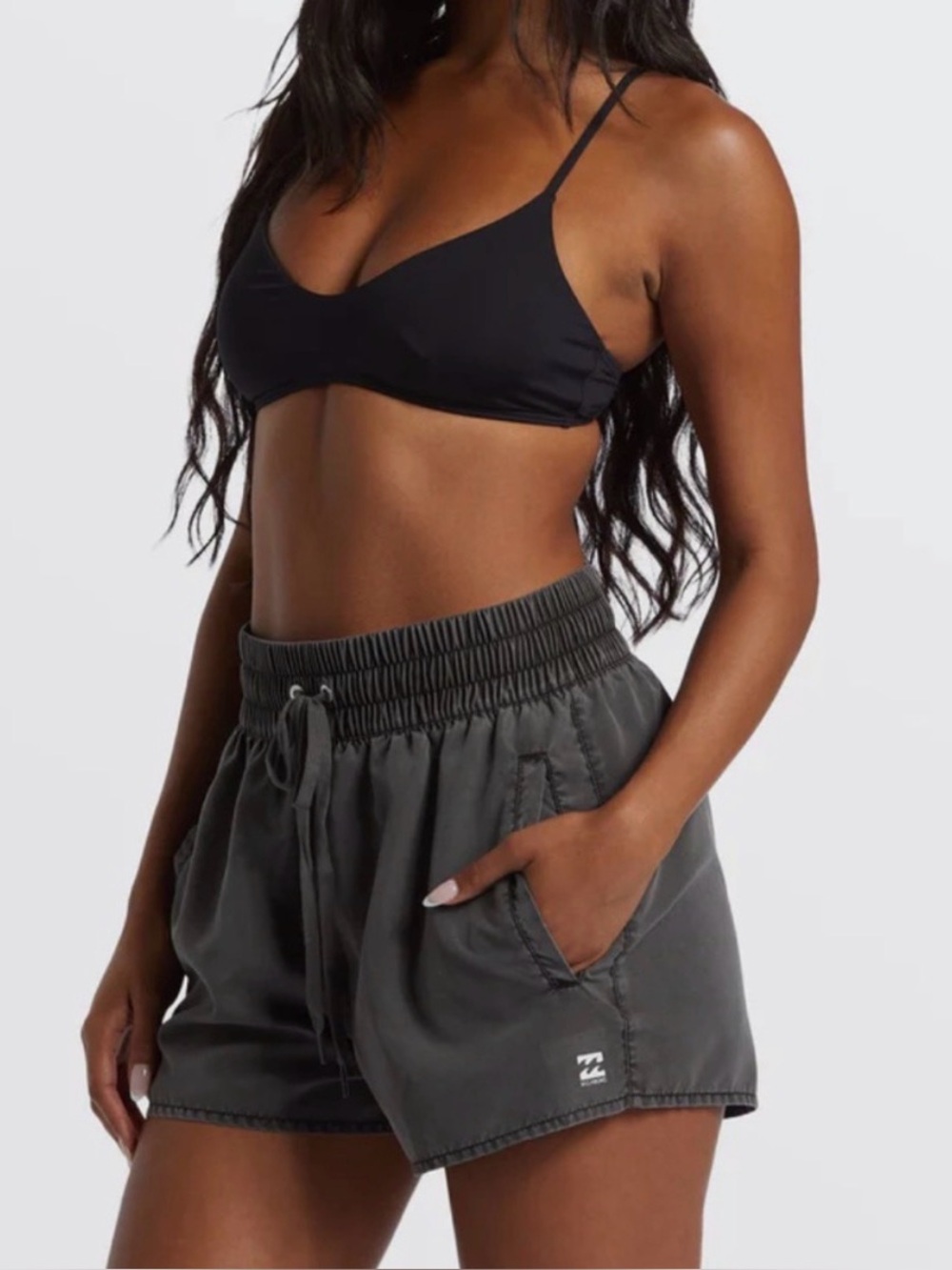 Billabong Sea Foam Green Drawstring Beach Shorts